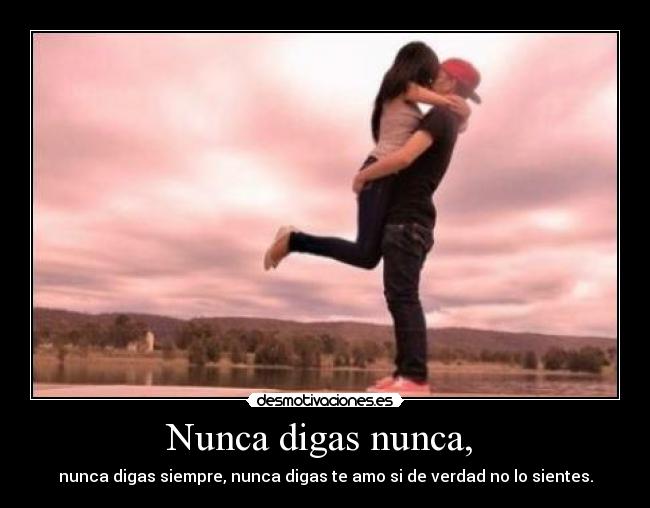 Nunca digas nunca, -