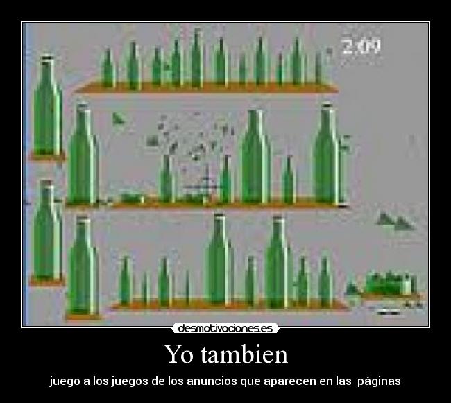 Yo tambien - juego a los juegos de los anuncios que aparecen en las páginas