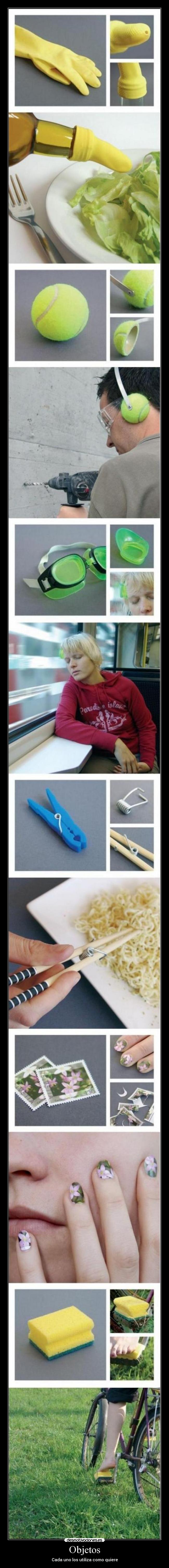 Objetos - Cada uno los utiliza como quiere