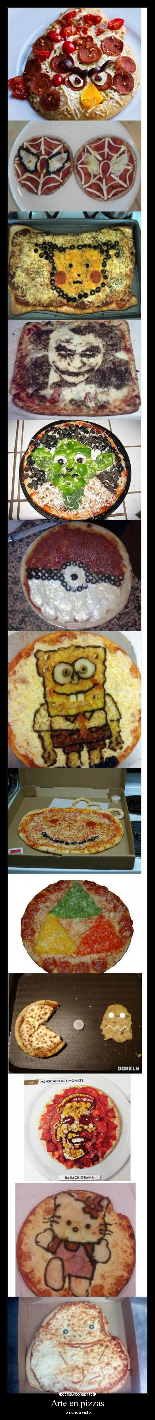 Arte en pizzas -