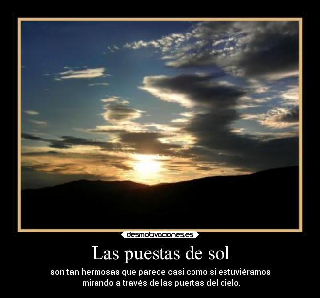 Las puestas de sol - 