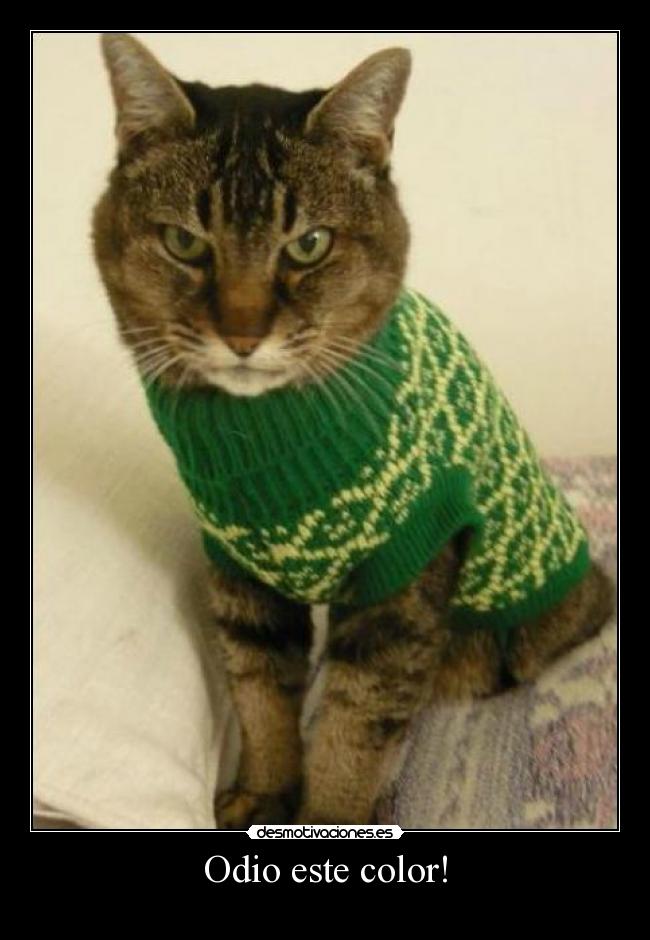 Odio este color! -