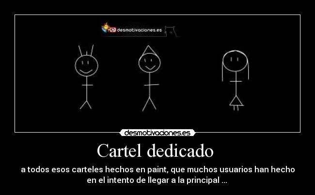Cartel dedicado -