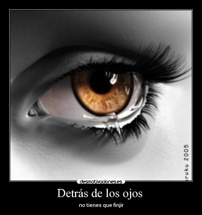 Detrás de los ojos -