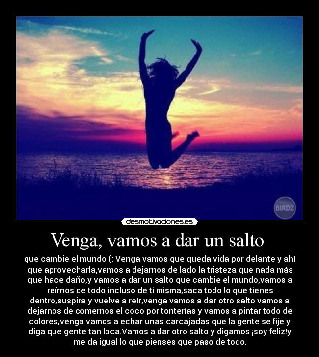 Venga, vamos a dar un salto  - 