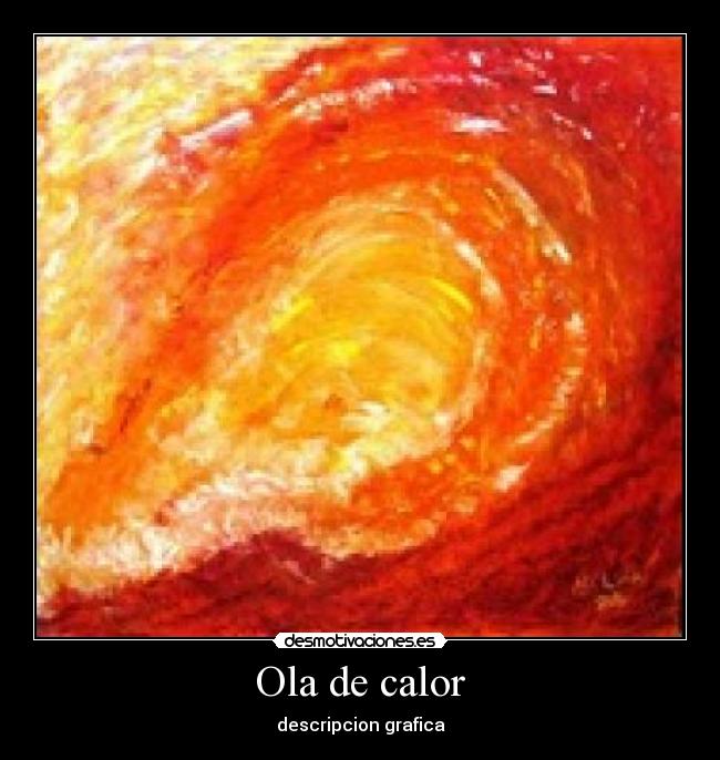 Ola de calor - descripcion grafica