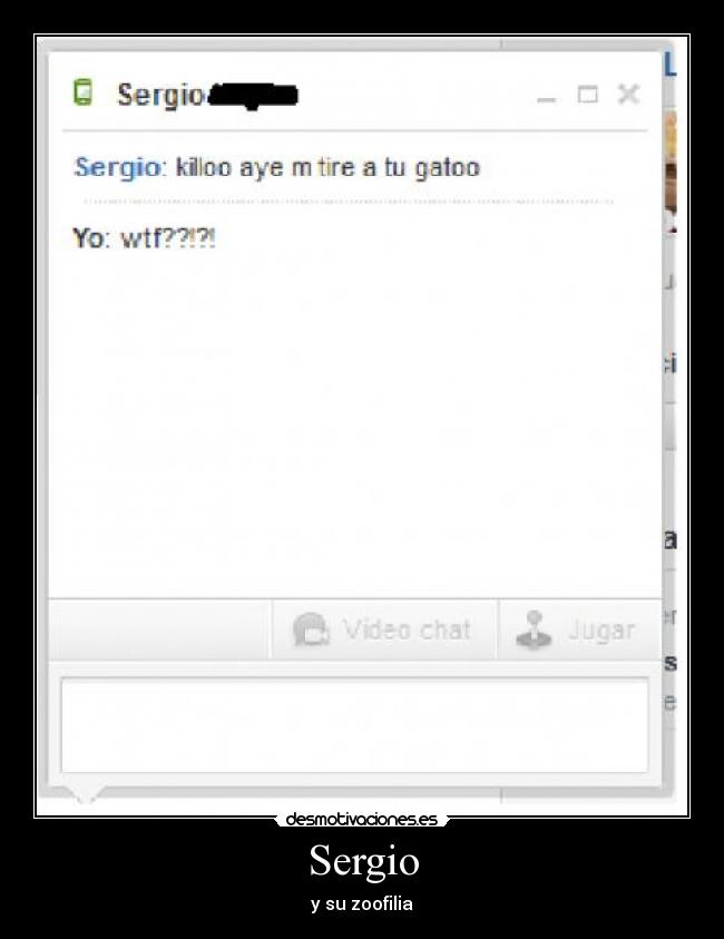 Sergio - y su zoofilia