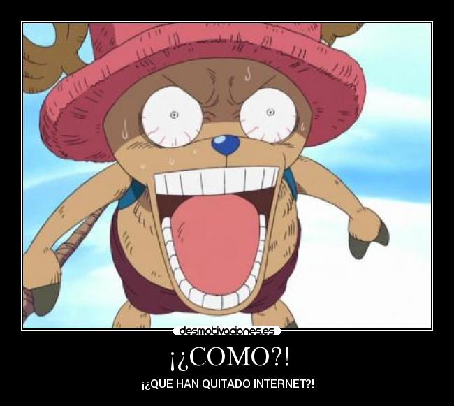 carteles tony tony chopper one piece como han quitado internet desmotivaciones