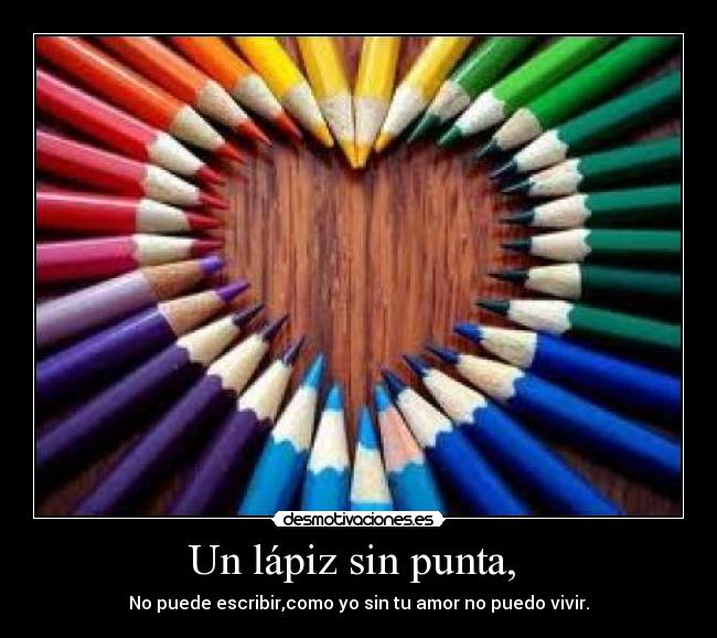 Un lápiz sin punta, -