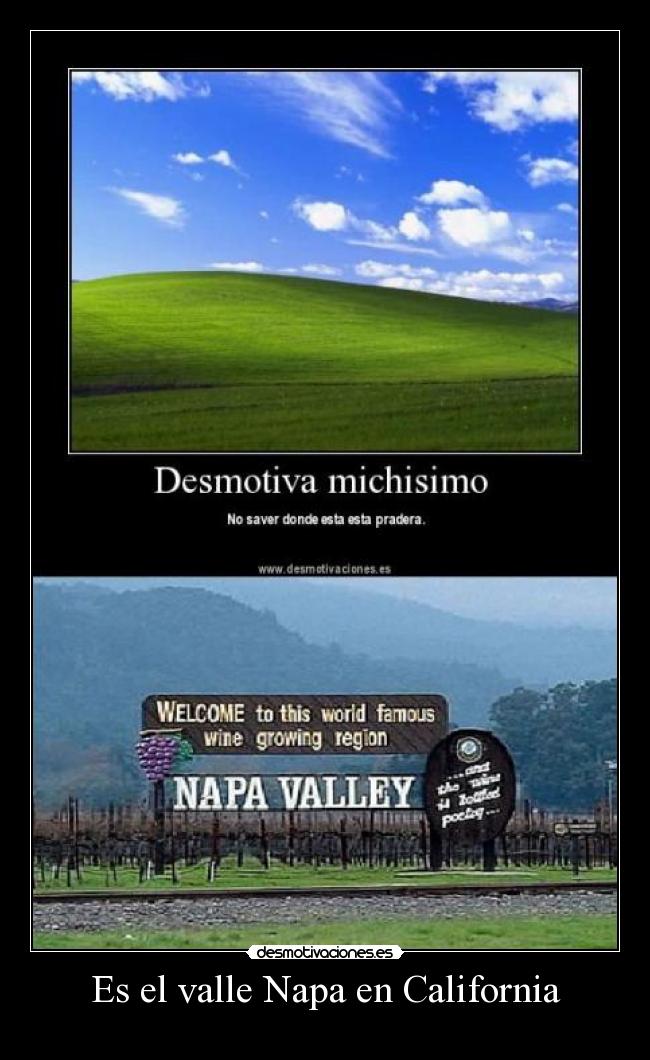 Es el valle Napa en California -