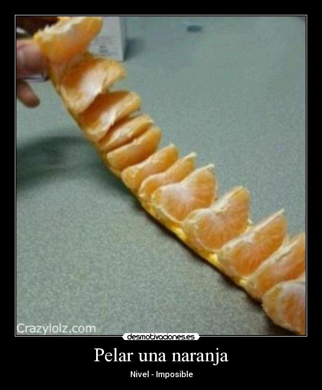 Pelar una naranja - 