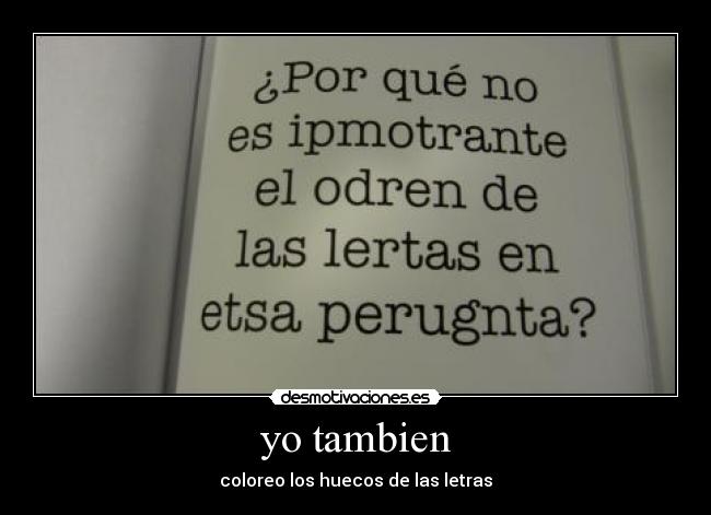 yo tambien - coloreo los huecos de las letras