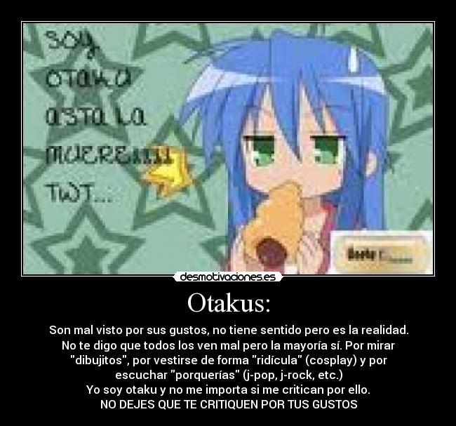 carteles otakus desmotivaciones