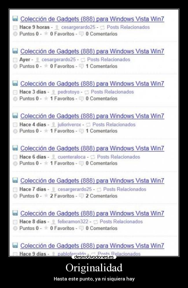 carteles originalidad taringa desmotivaciones