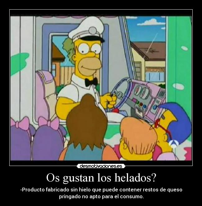 Os gustan los helados? -