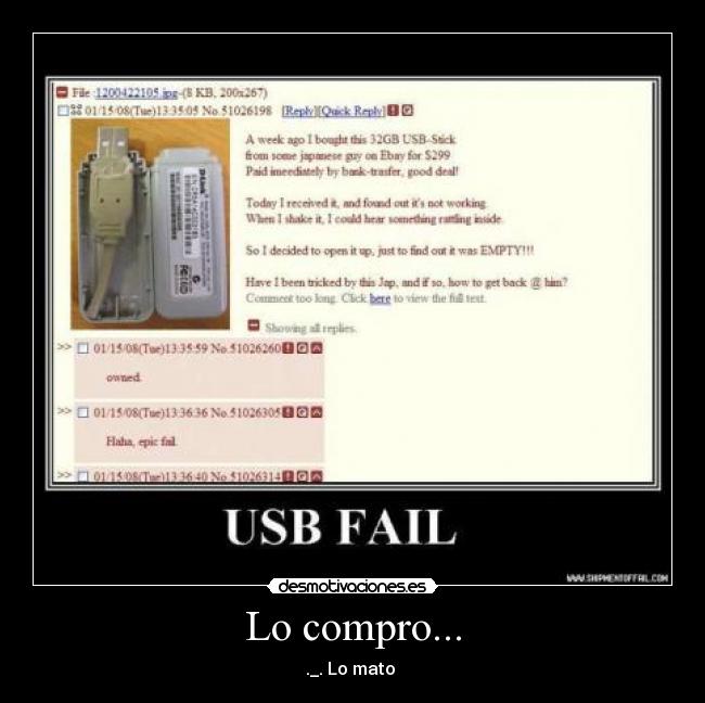 Lo compro... - ._. Lo mato