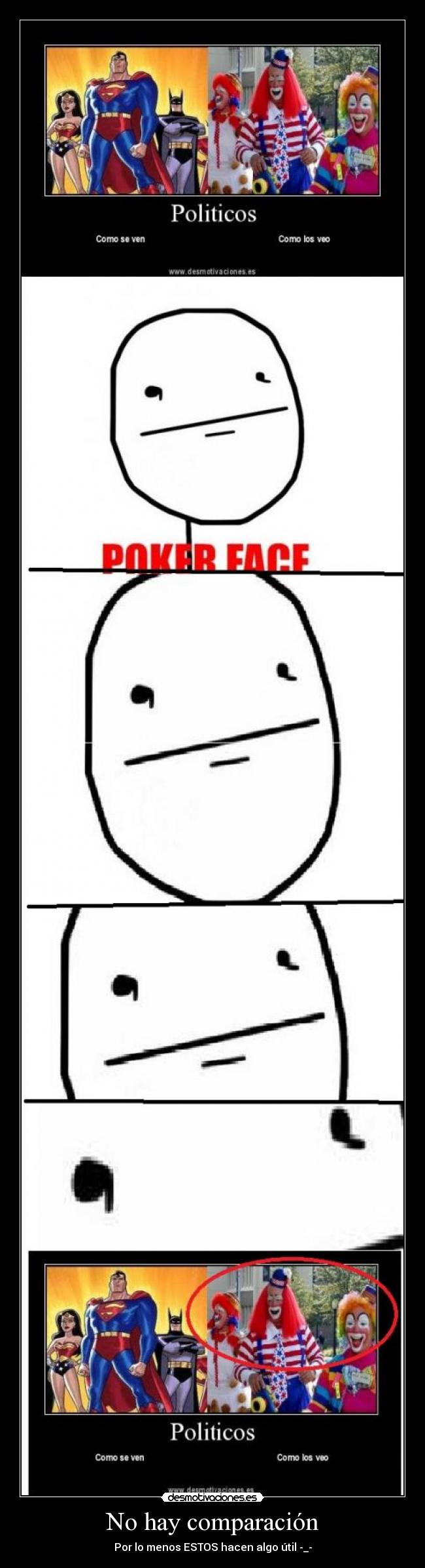 No hay comparación -