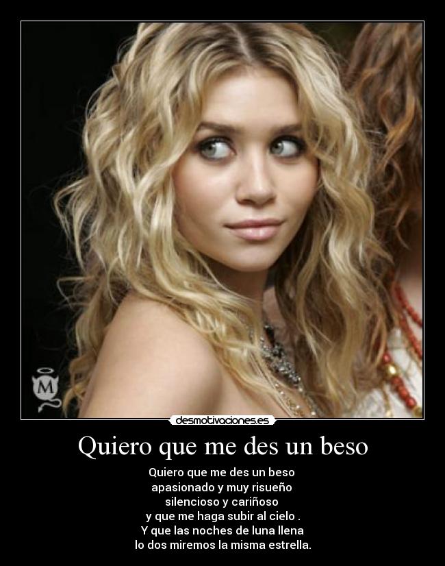 Quiero que me des un beso - 