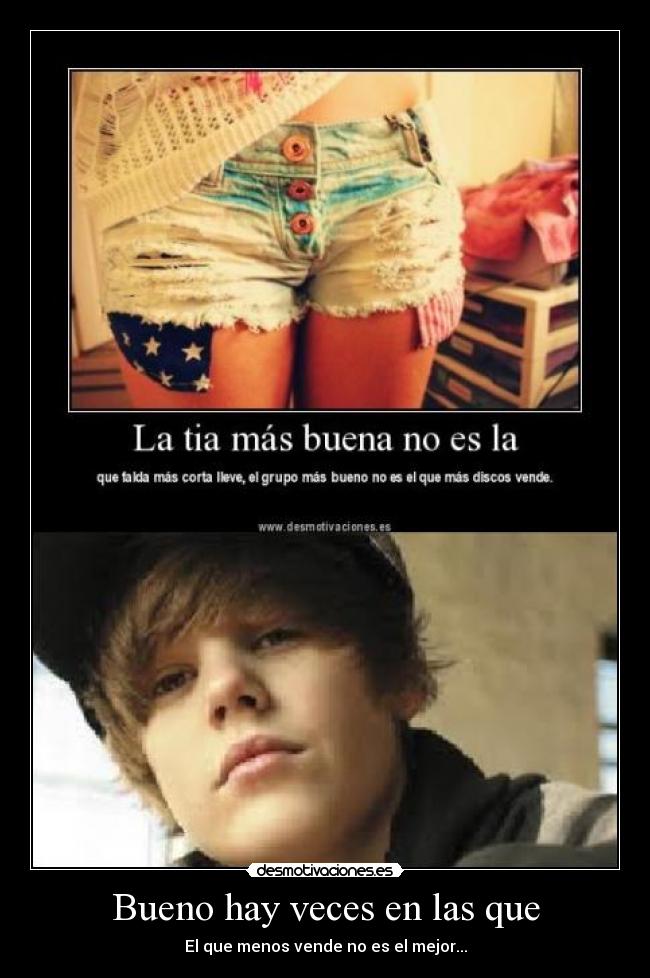 Bueno hay veces en las que - El que menos vende no es el mejor...