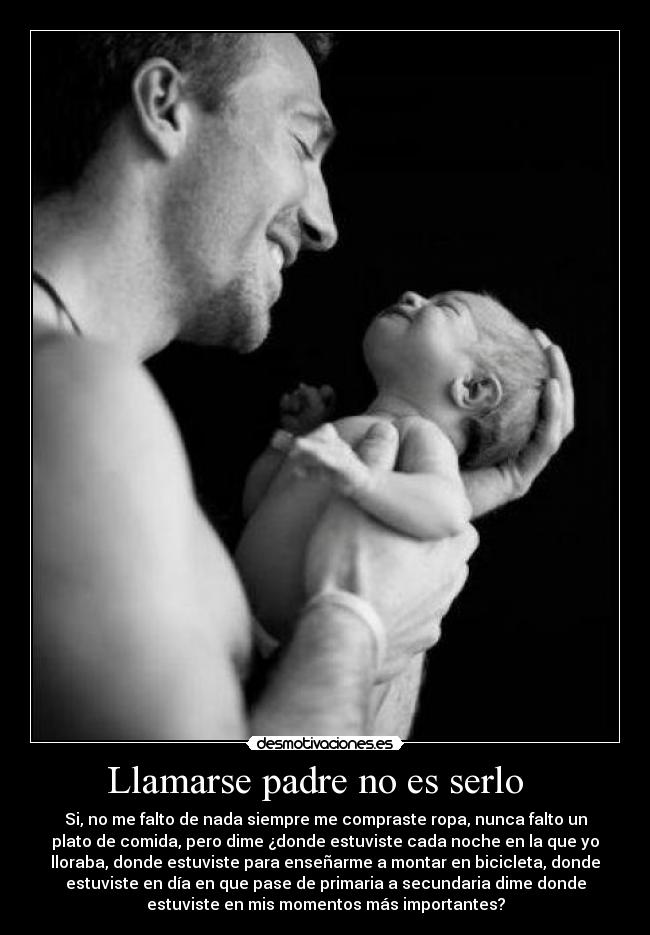 Llamarse padre no es serlo -