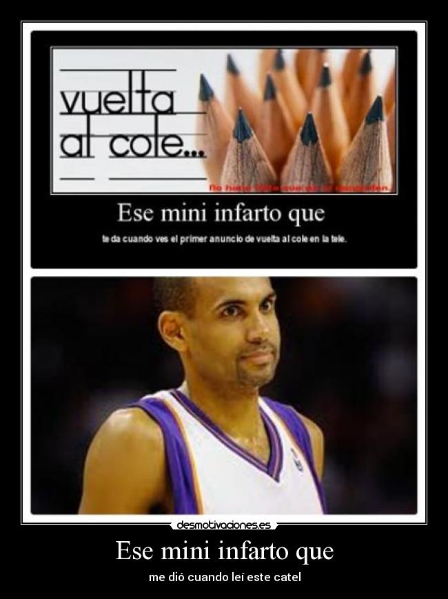 Ese mini infarto que - me dió cuando leí este catel