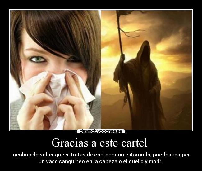 Gracias a este cartel -