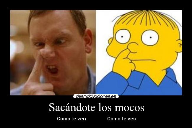 Sacándote los mocos - Como te ven Como te ves