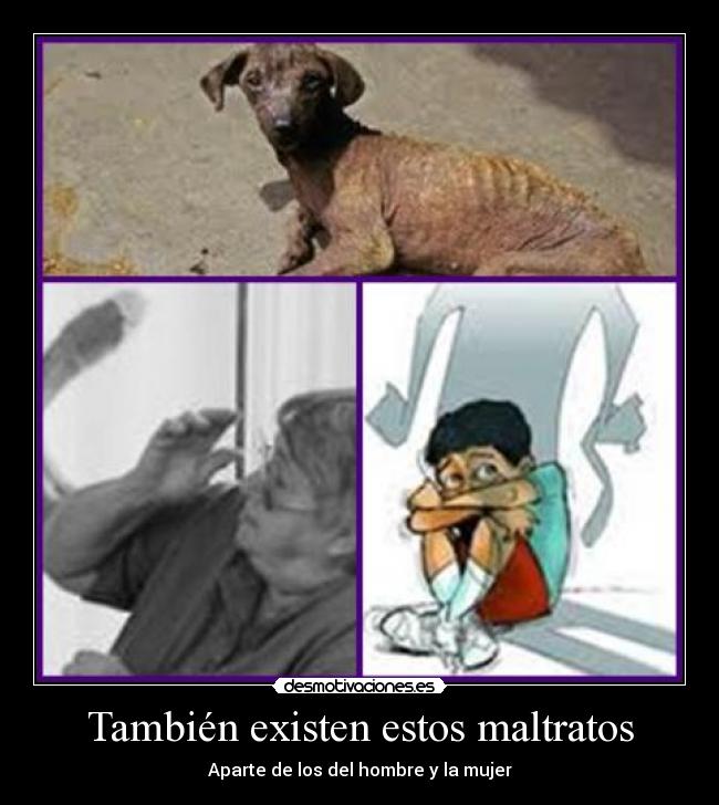 También existen estos maltratos - 