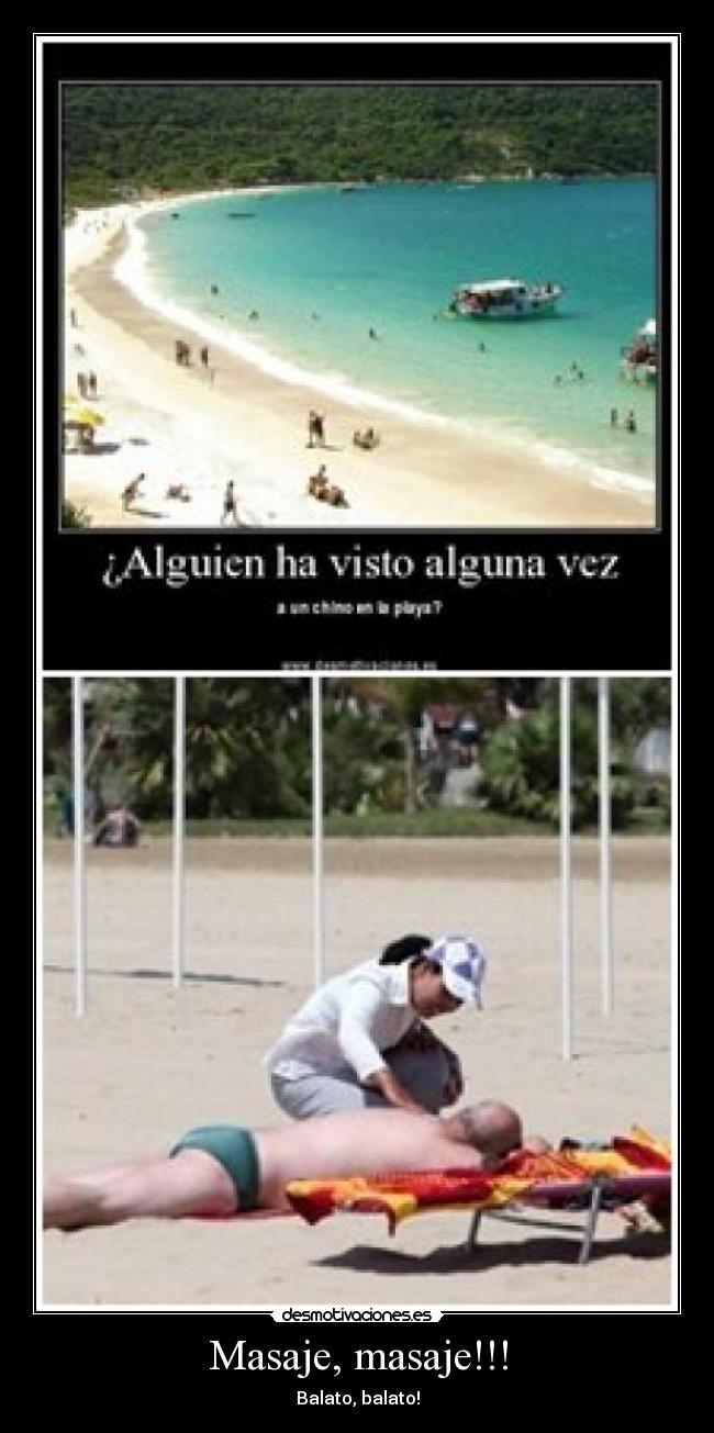 Masaje, masaje!!! - Balato, balato!