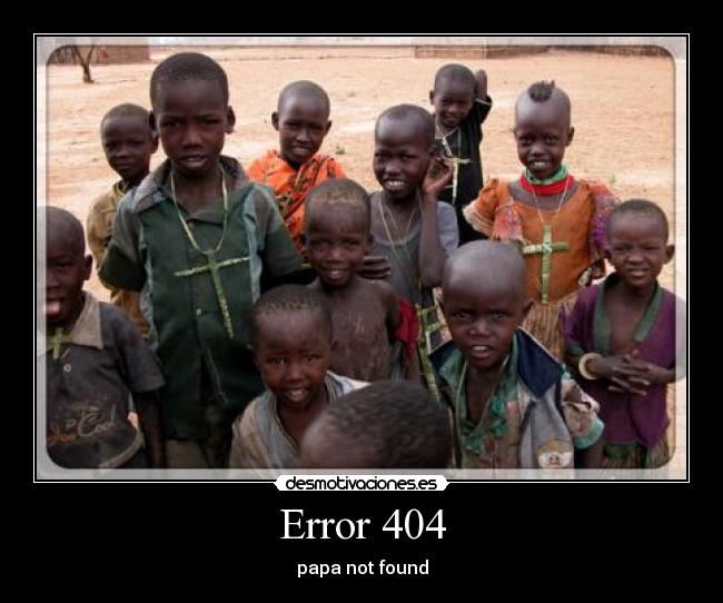 Error 404 - papa not found
