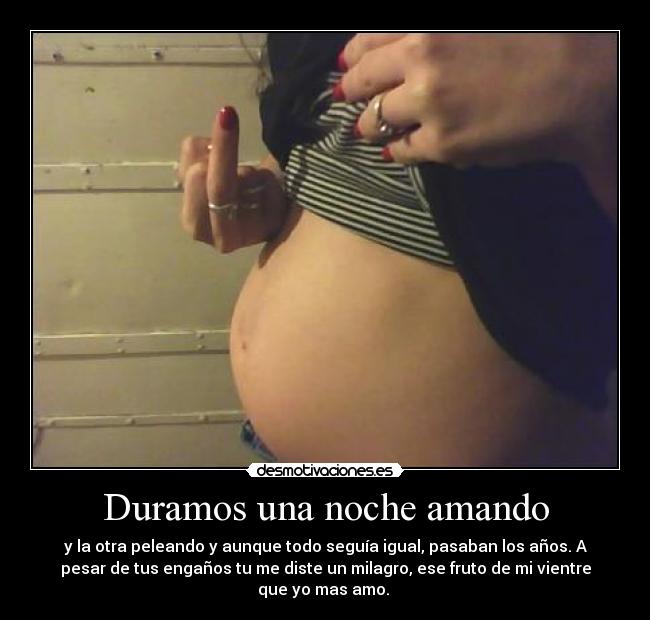 Duramos una noche amando - 