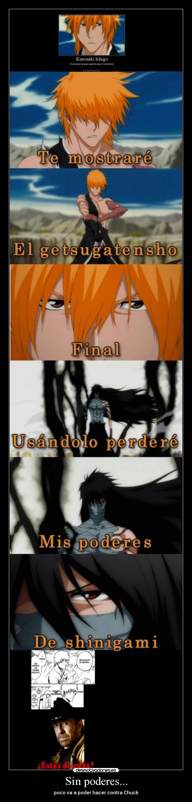 Sin poderes... - poco va a poder hacer contra Chuck