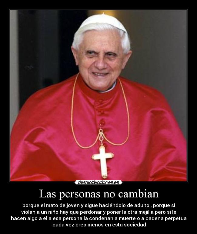 Las personas no cambian -