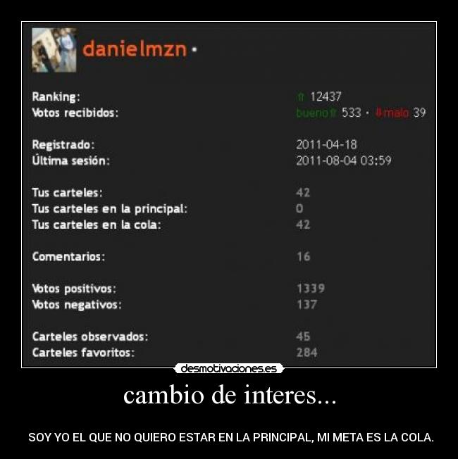 cambio de interes... - 