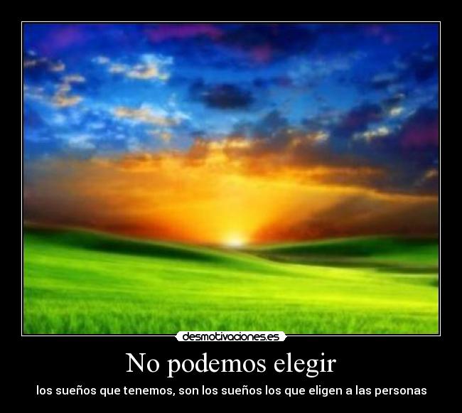 No podemos elegir - 