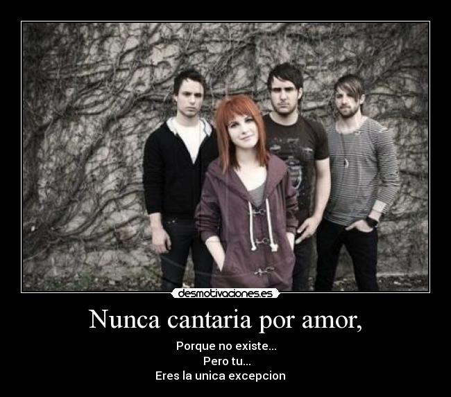 Nunca cantaria por amor, - 