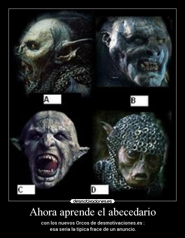 Ahora aprende el abecedario -