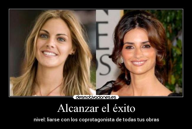 Alcanzar el éxito - nivel: liarse con los coprotagonista de todas tus obras