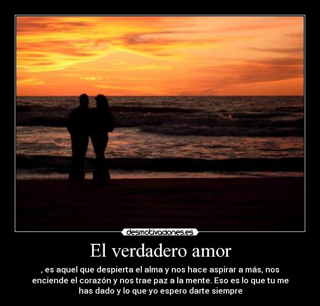 El verdadero amor -
