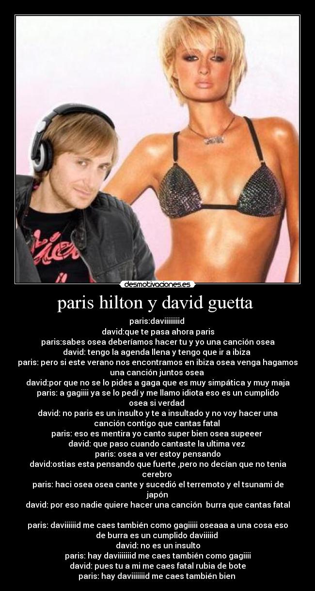 carteles paris hilton mujer mas tonta del planeta desmotivaciones