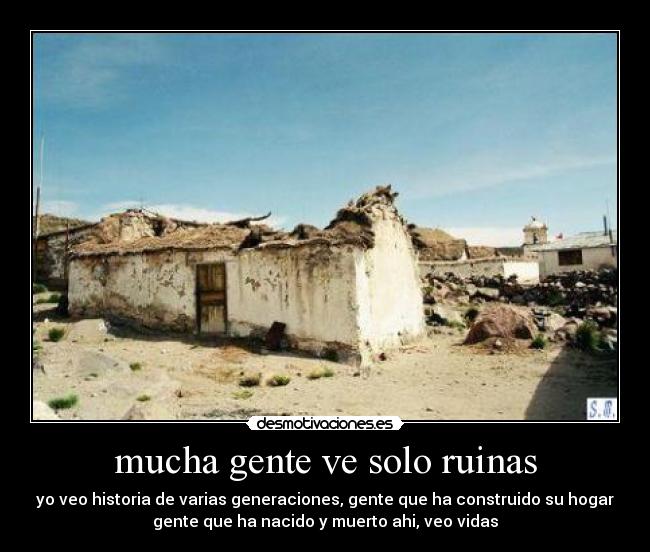 mucha gente ve solo ruinas - 