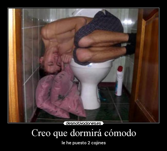 Creo que dormirá cómodo - 