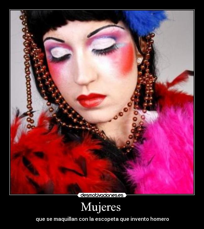 Mujeres  - que se maquillan con la escopeta que invento homero