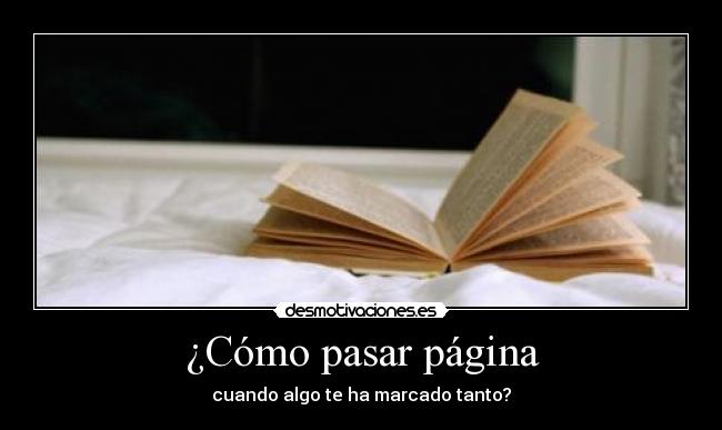 ¿Cómo pasar página - 