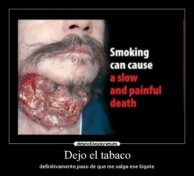 Dejo el tabaco -