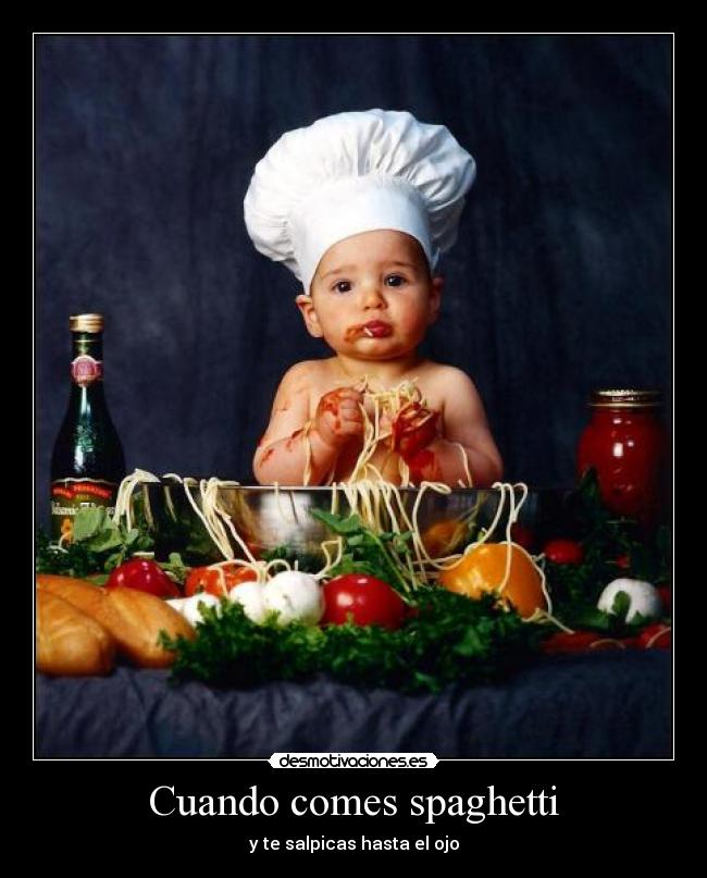 carteles spaghetti desmotivaciones