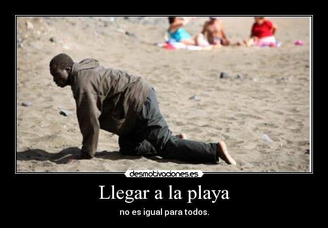Llegar a la playa - 