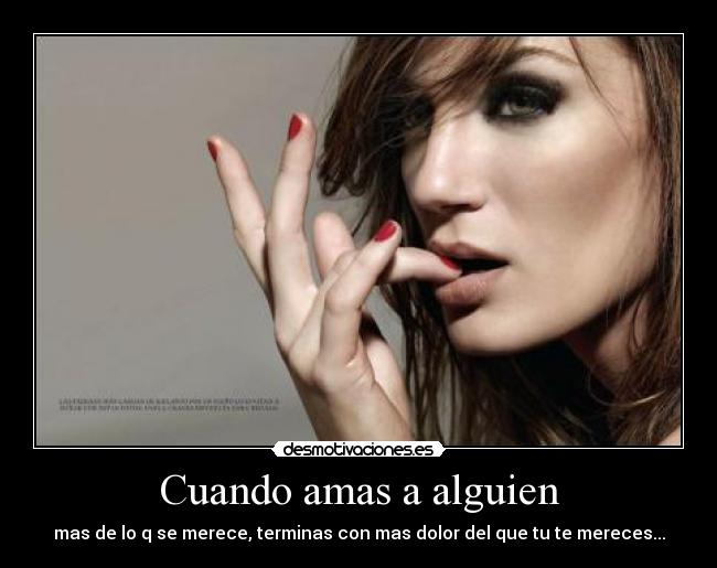 Cuando amas a alguien - 