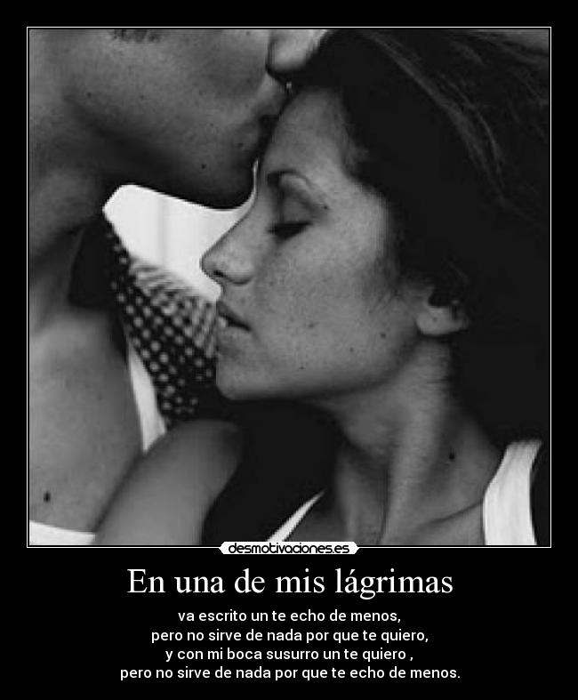 En una de mis lágrimas - 