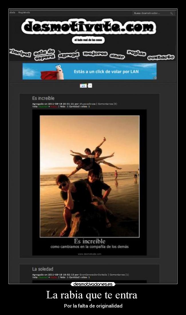 La rabia que te entra - Por la falta de originalidad